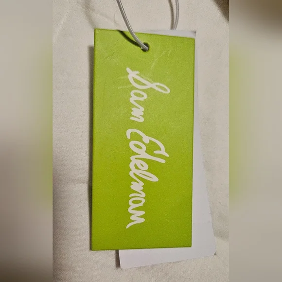 NWT Sam Edelman Bay Large Chainlink Hobo Pebble Leather Bag: Cream/Gold - Picture 11 of 15